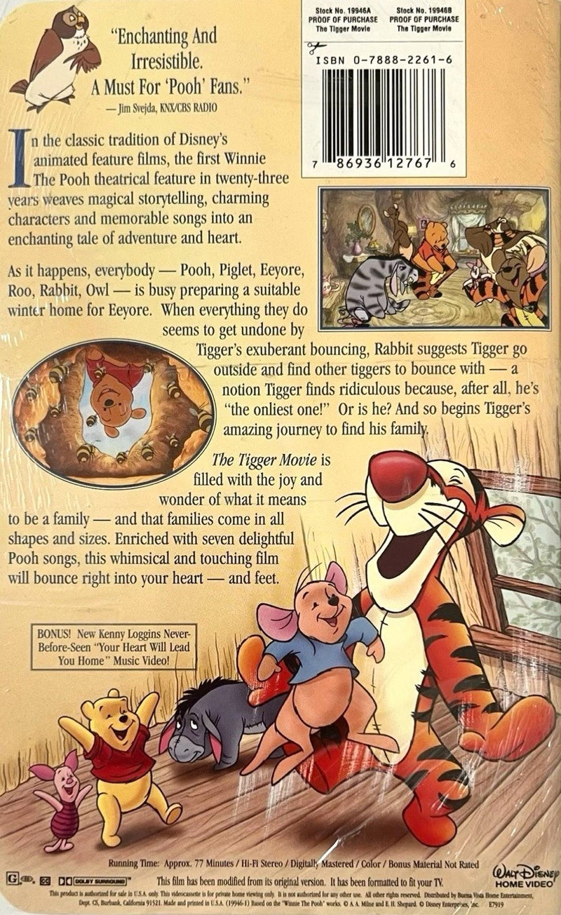 The Tigger Movie (VHS, 2000, Clamshell)