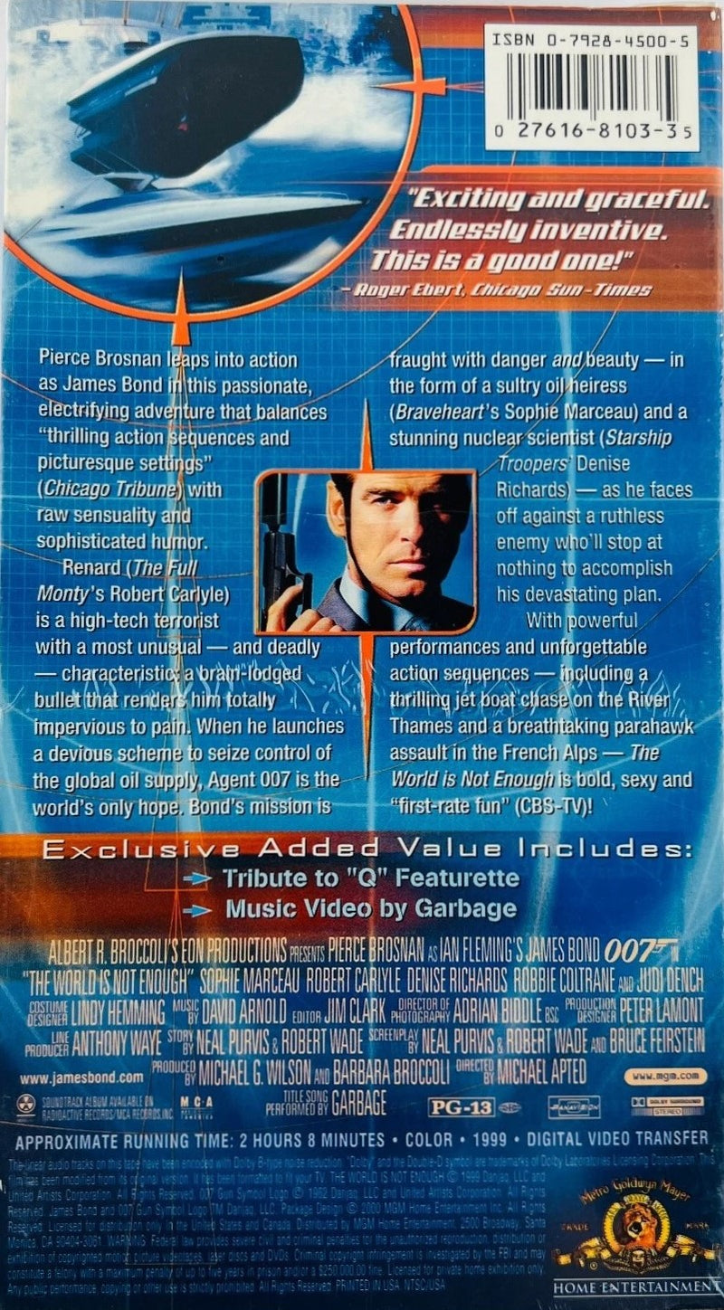The World Is Not Enough (VHS, 1999)