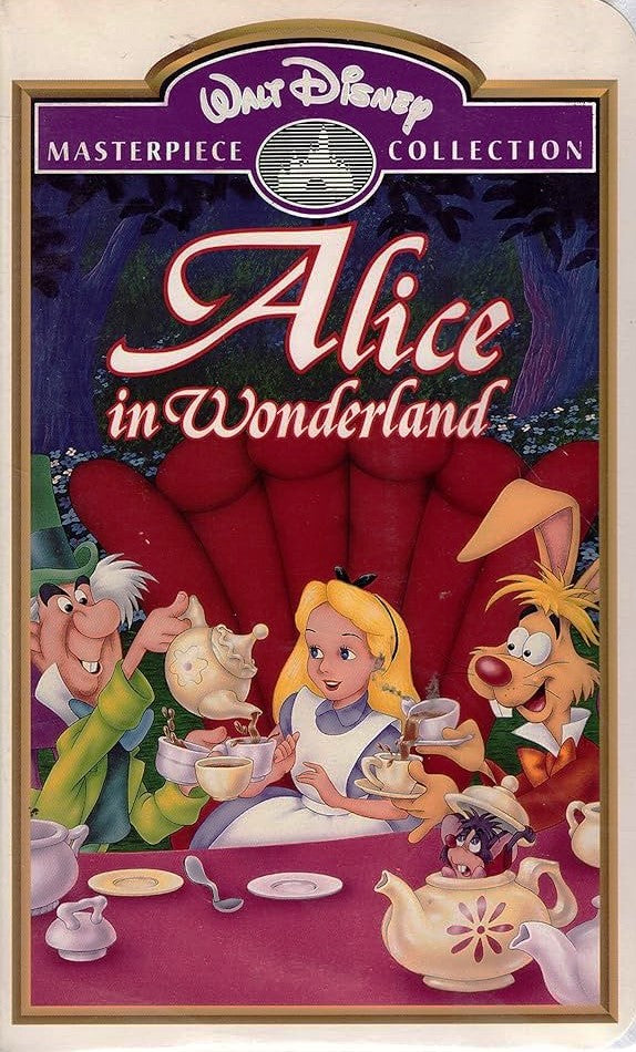 Disney's Alice in Wonderland (VHS, 1951, Clamshell) Masterpiece Collection