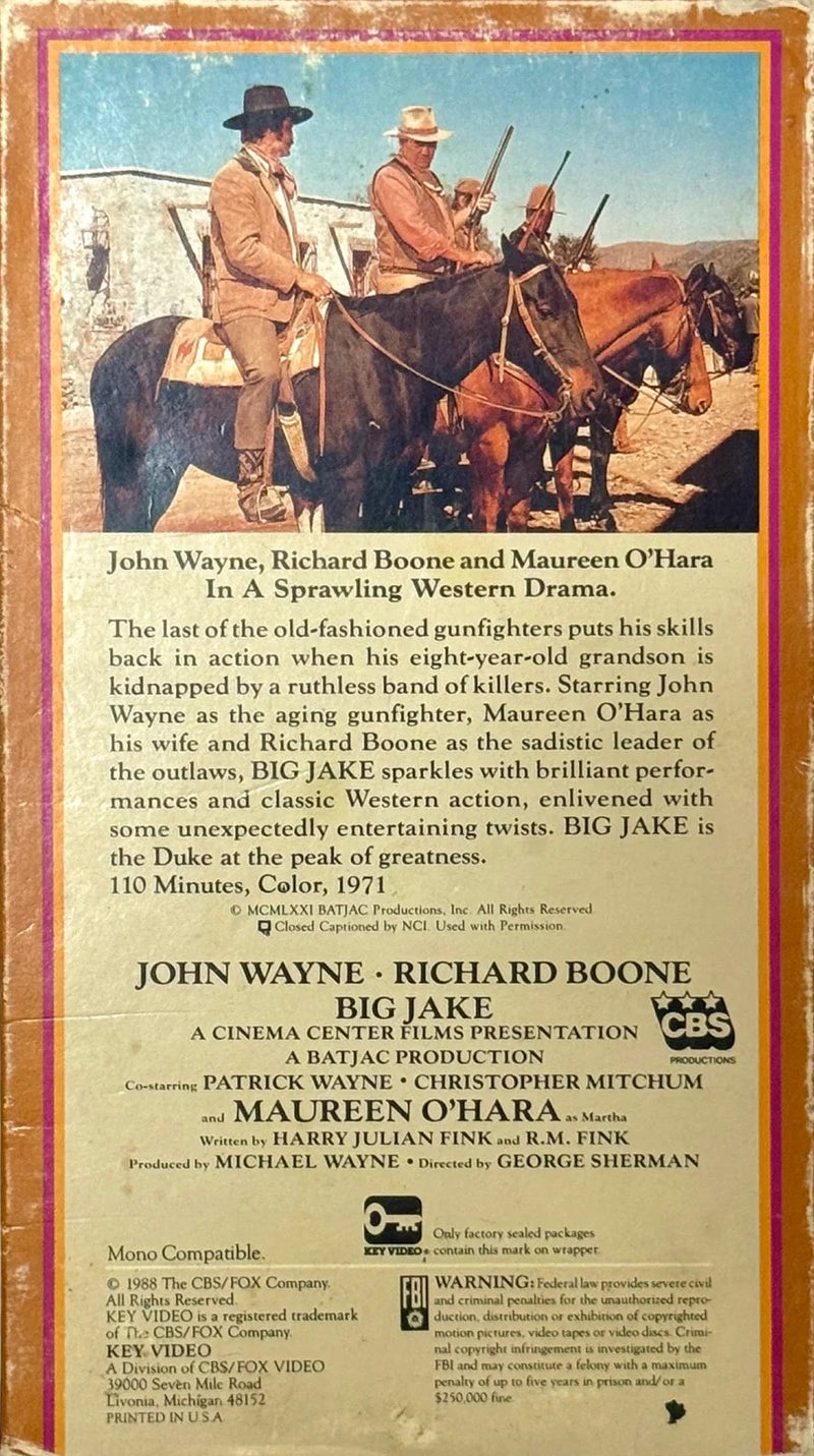 Big Jake (VHS, 1971)