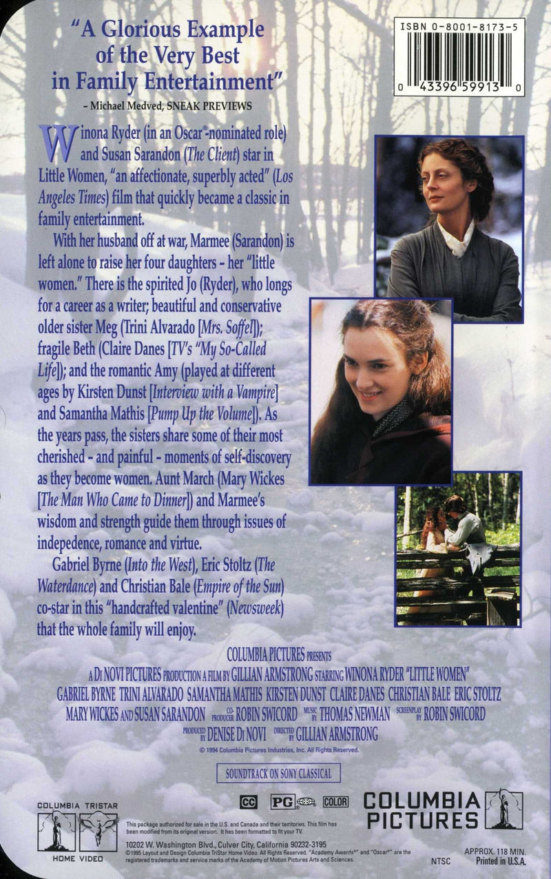 Little Women (VHS, 1994, Clamshell)