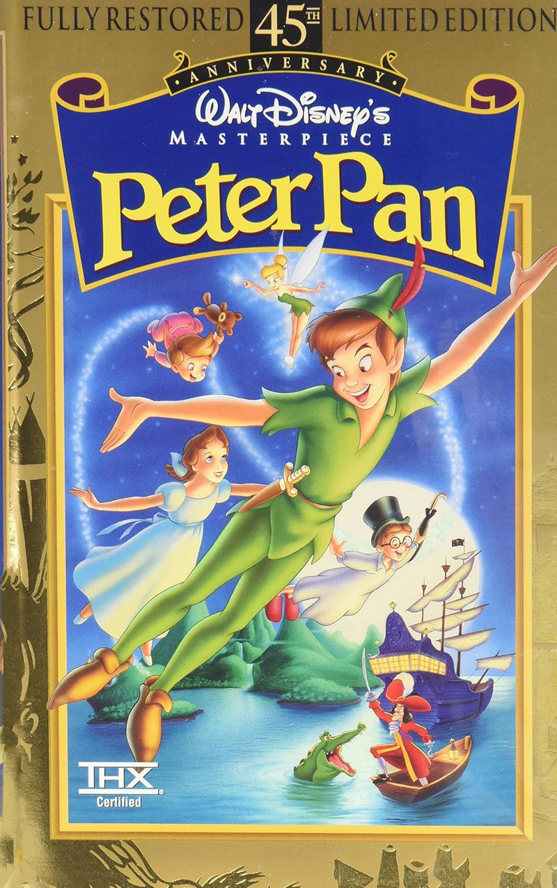 Disney's Peter Pan (VHS, 1953, Clamshell) Masterpiece Collection