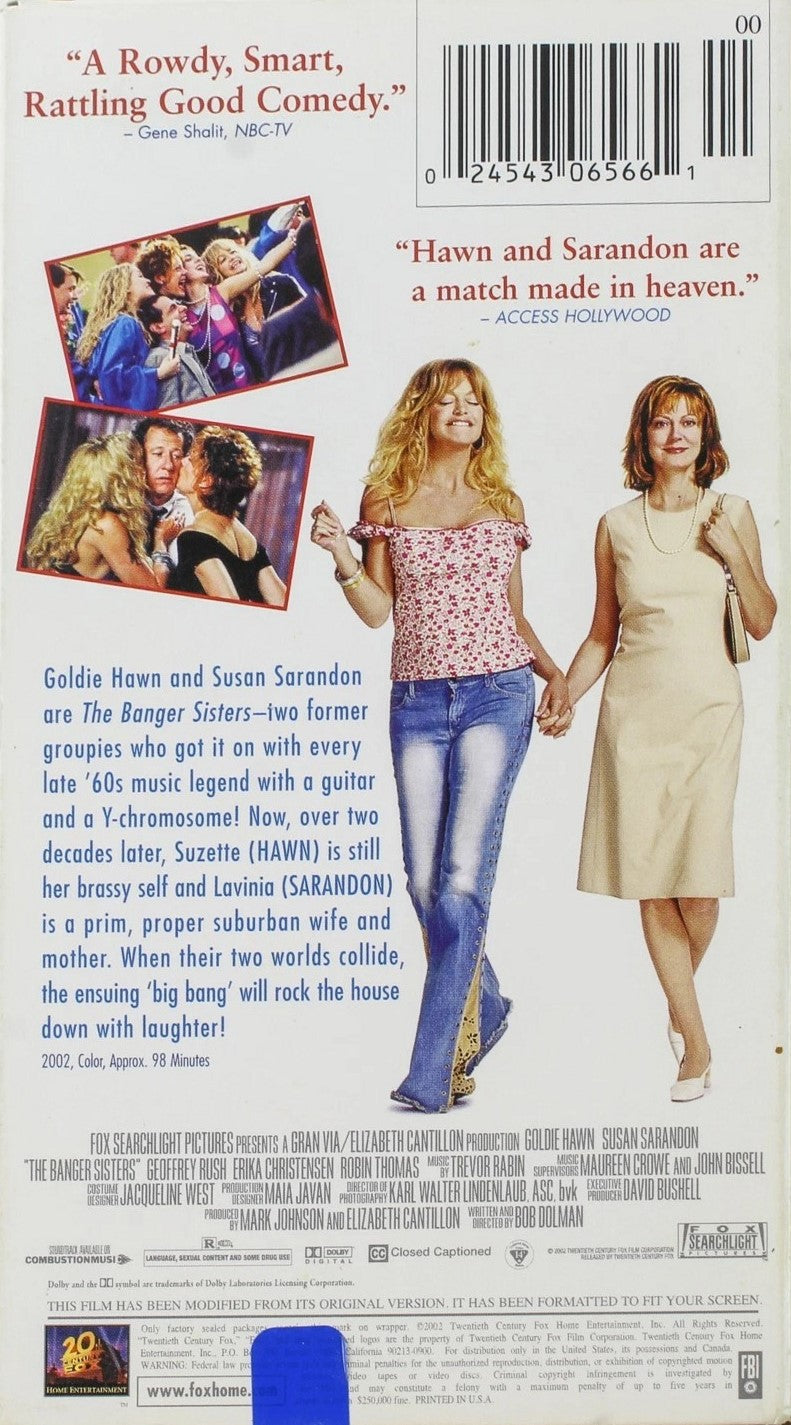 The Banger Sisters (VHS, 2002)
