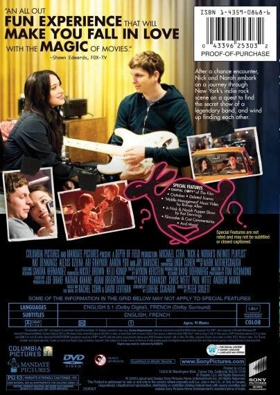 Nick and Norah's Infinite Playlist (DVD, 2008)