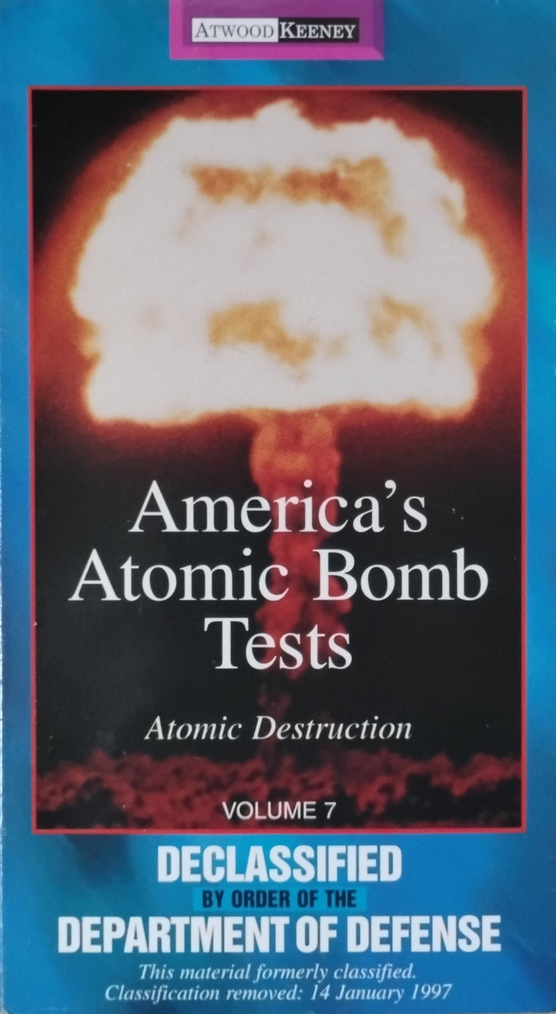 America's Atomic Bomb Tests 1998 (VHS, Volumes 1-7)
