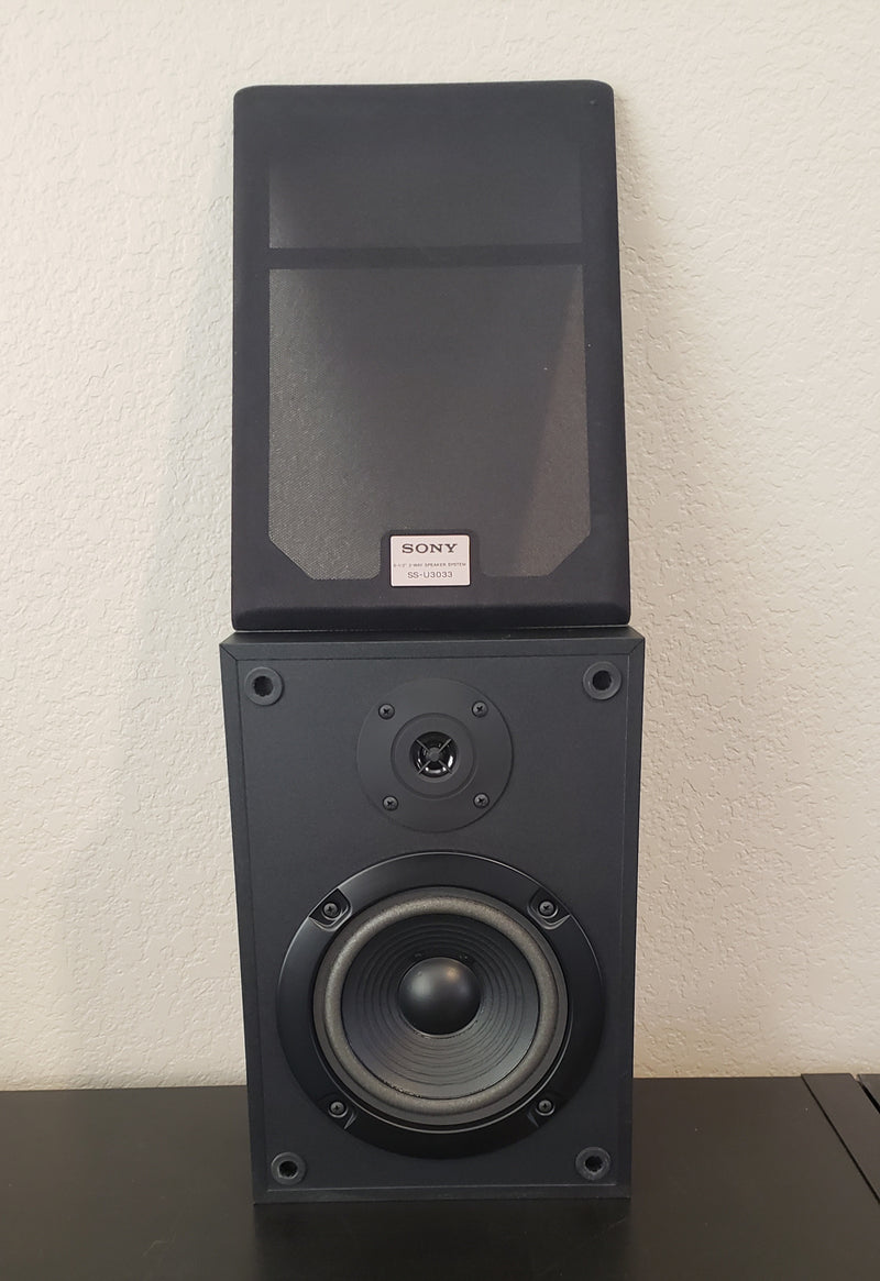 Sony SS-U3033 6.5" Two Way Bookshelf Speaker (Single Speaker)