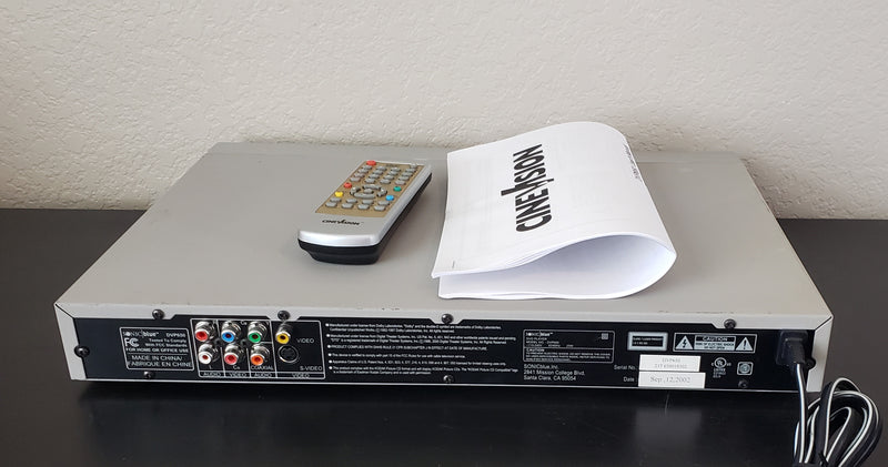 Cinevision DVP650 DVD/CD/MP3 Player Sonic Blue Home Theater with Remote & Manual