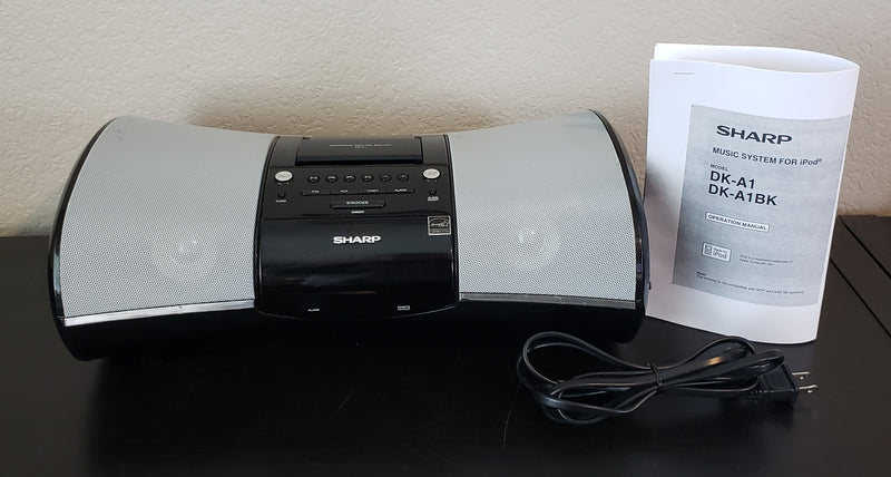 Sharp i-Elegance Music System for iPod DK-A1 Alarm Clock Dock Radio