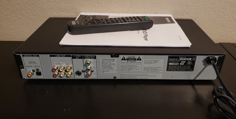 Sony DVP-NS300 CD/DVD Player Home Theater with Remote Control & Manual