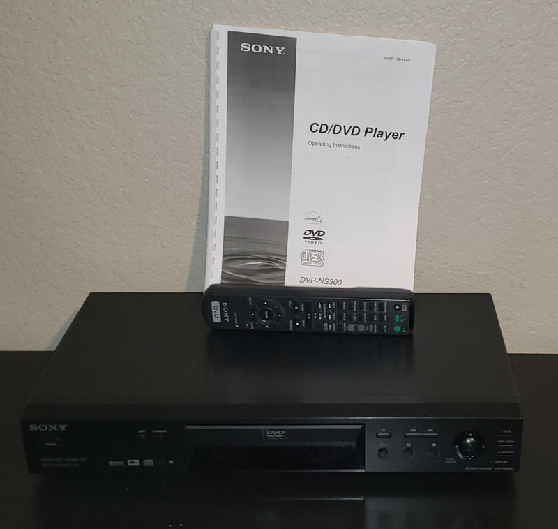 Sony DVP-NS300 CD/DVD Player Home Theater with Remote Control & Manual