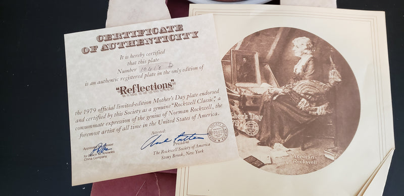 "Reflections" by Norman Rockwell - Collector Plate