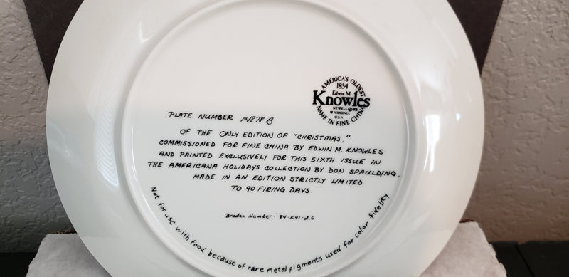 "Christmas" by Don Spaulding - Collector Plate