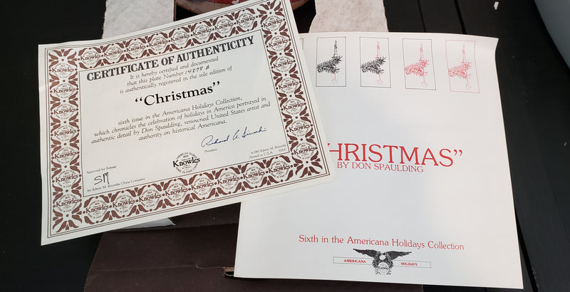 "Christmas" by Don Spaulding - Collector Plate