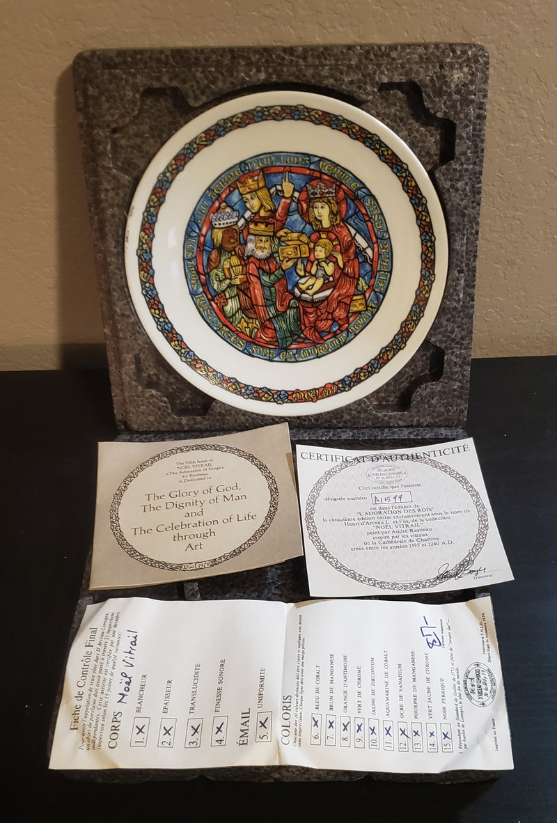 "The Adoration of Kings" by Andre Restieau - Collector Plate
