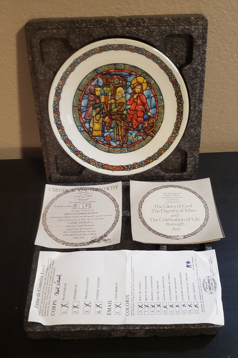"No Room at the Inn" by Andre Restieau - Collector Plate