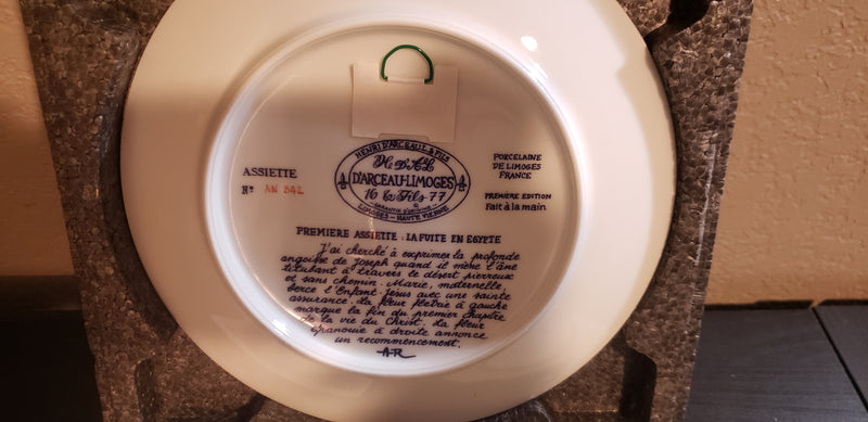 "The Flight Into Egypt" by Andre Restieau - Collector Plate