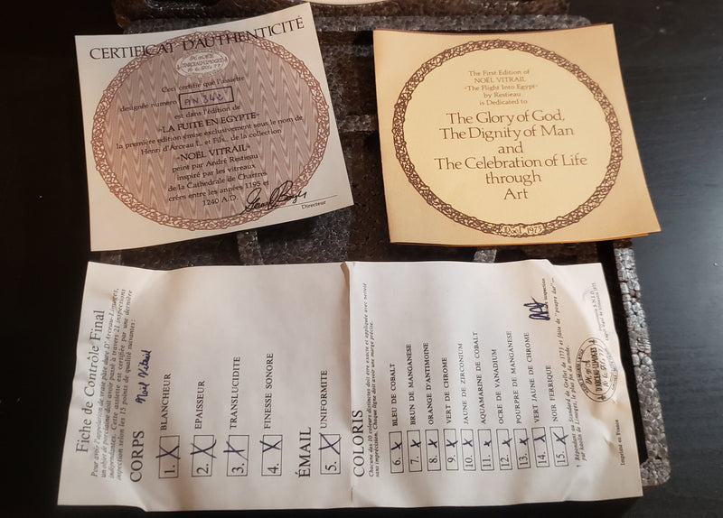 "The Flight Into Egypt" by Andre Restieau - Collector Plate