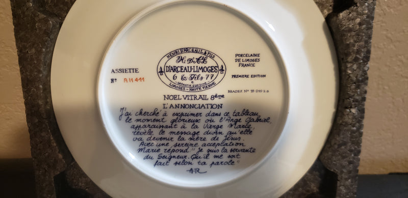 "The Annunciation" by Andre Restieau - Collector Plate