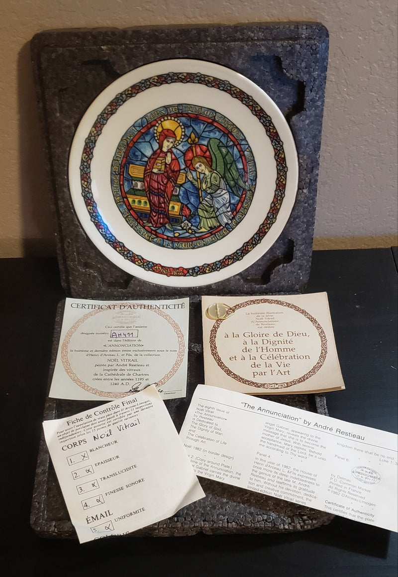 "The Annunciation" by Andre Restieau - Collector Plate