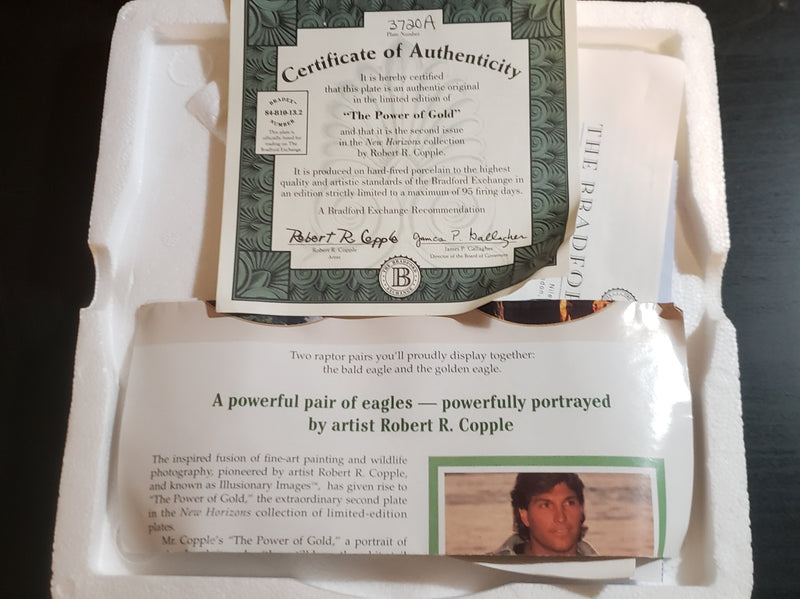 "The Power of Gold" by Robert R. Copple - Collector Plate