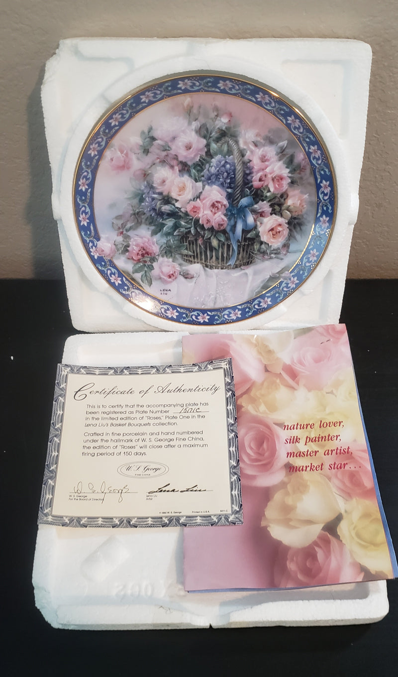 "Roses" by Lena Liu - Collector Plate