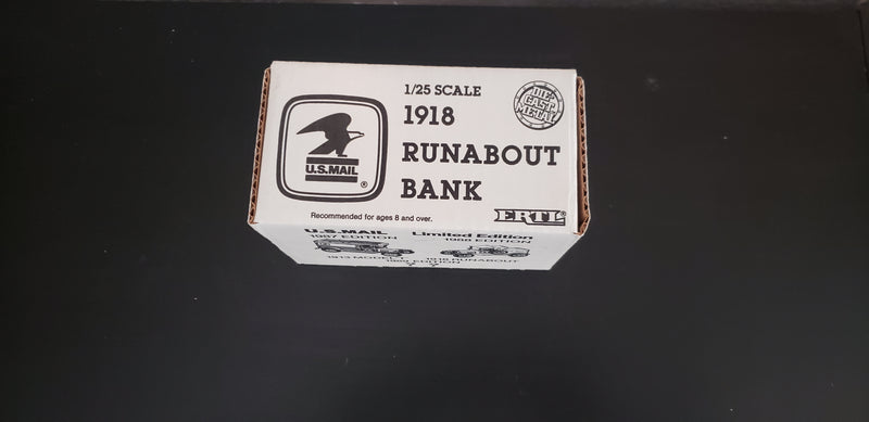 1918 Ford Runabout US Mail Delivery Truck (Die-Cast Metal Vehicle)