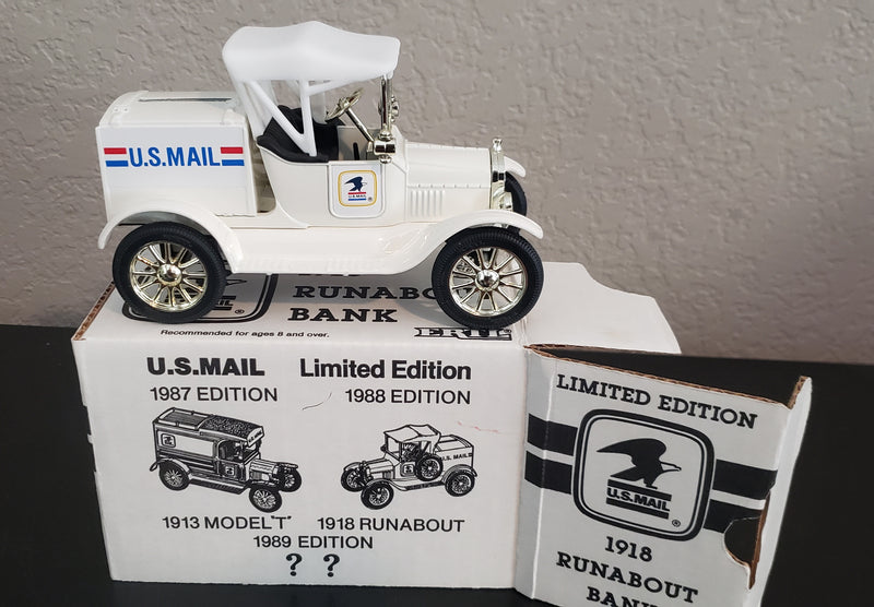 1918 Ford Runabout US Mail Delivery Truck (Die-Cast Metal Vehicle)