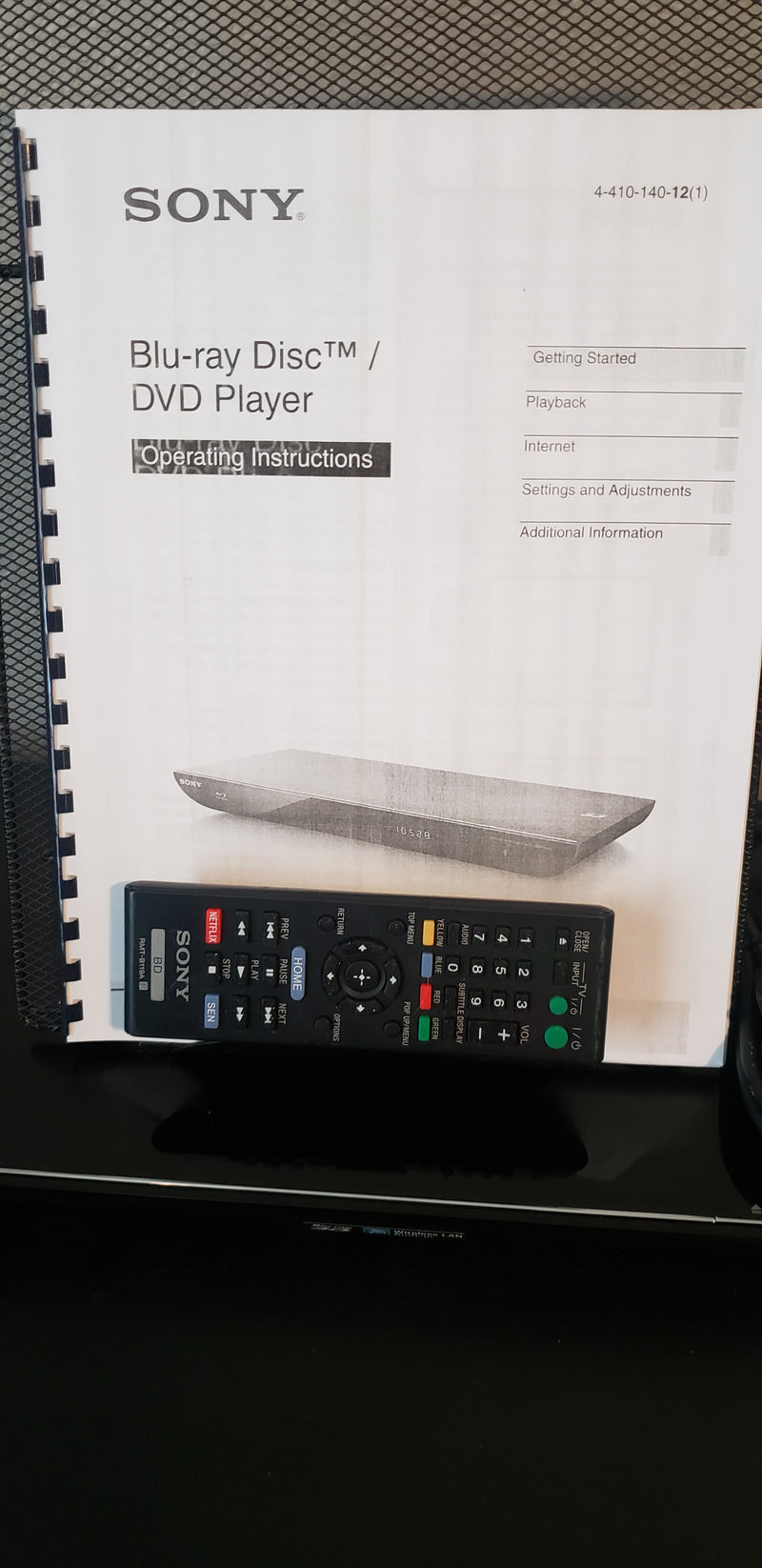 Sony BDP-BX59 3D Blu-Ray Player with WIFI- Includes HDMI Cable & Remote Control