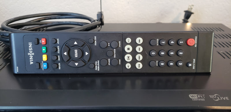 Insignia NS-WBRDVD Blu-Ray Disc HDMI Wi-Fi DVD Player with Remote Control & HDMI Cable