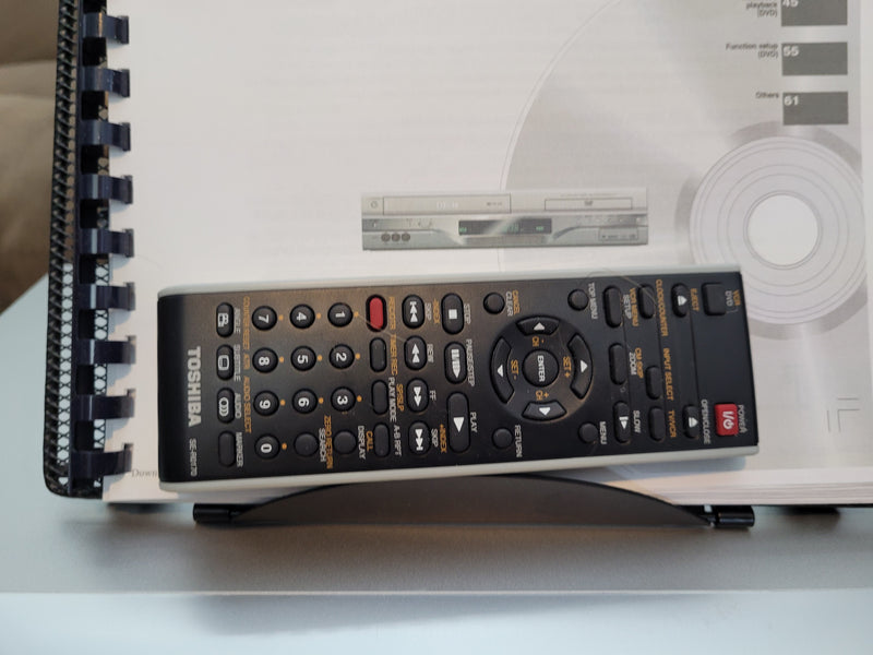 Toshiba SD-V393SU1 DVD VCR Combo Player VHS Video Cassette Recorder with Remote Control & Manual