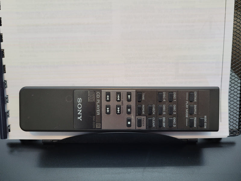 Sony CDP-C312M - 5 Disc CD Changer Player with Remote Control & Manual