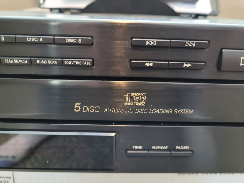 Sony CDP-C312M - 5 Disc CD Changer Player with Remote Control & Manual