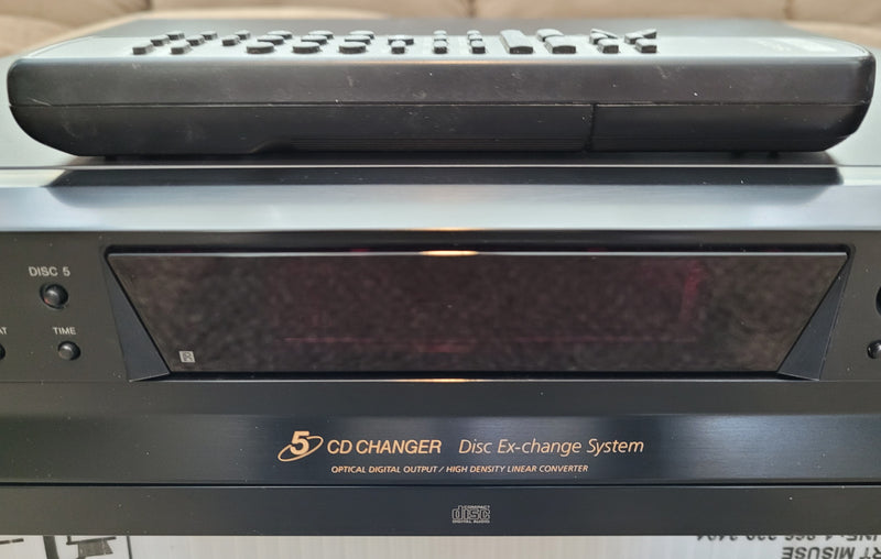 Sony CDP-CE375 5 Disc CD Changer Player with Remote Control & Manual