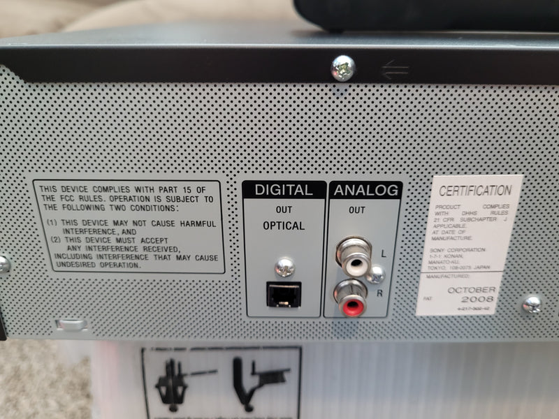 Sony CDP-CE375 5 Disc CD Changer Player with Remote Control & Manual