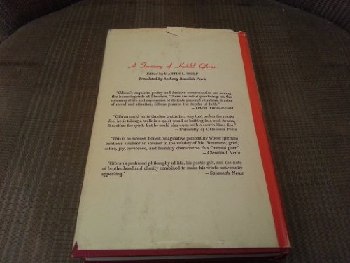 A Second Treasury of Kahlil Gibran Hardcover By the Author of the Prophet (Anthony R. Ferris) 1962 - Repeats4U