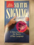 Say It By Signing [VHS] - Repeats4U