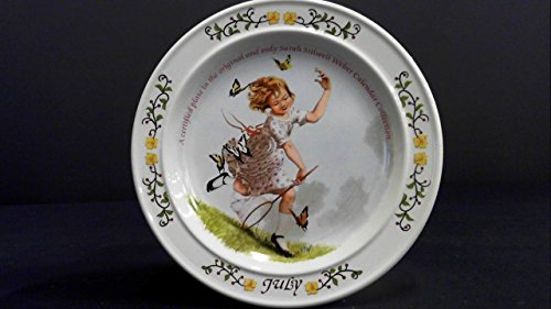 July 1984 Collector Plate From The Sarah Stilwell Weber Calendar Series- 7" diameter - Repeats4U