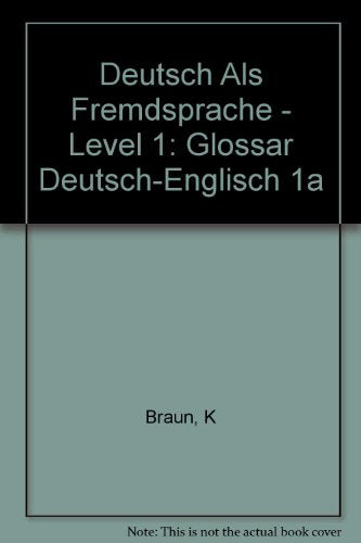 Deutsch Als Fremdsprache - Level 1: Glossar Deutsch-Englisch 1A (German Edition) - Repeats4U