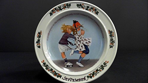 September 1985 Collector Plate From The Sarah Stilwell Weber Calendar Series- 7" diameter - Repeats4U