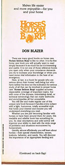 Horses seldom burp!: How to keep them happy and well - Repeats4U