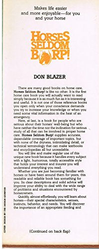 Horses seldom burp!: How to keep them happy and well - Repeats4U