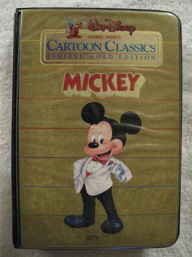 MICKEY - Walt Disney Home Video Limited Gold Edition Cartoon Classics BETA Format MICKEY Beta Format Video Cassette - Repeats4U