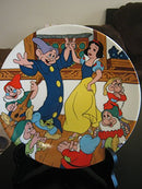 Disney SNOW WHITE AND THE SEVEN DWARFS "THE DANCE" Collectible Plate BY WALT DISNEY-1980'S - Repeats4U