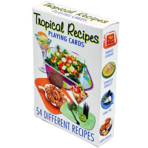 Tropical Recipes Playing Cards - Deck of 54 Cards - Repeats4U
