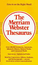 The Merriam Webster Thesaurus - Repeats4U