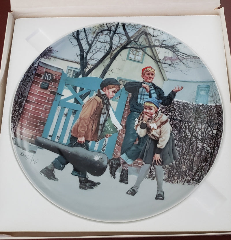 Kunstens Trange Vej By Kurt Ard Collector Plate (The Narrow Road of Art)