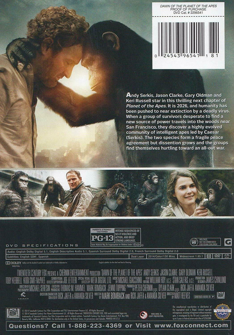 Dawn of the Planet of the Apes (Widescreen) - Repeats4U