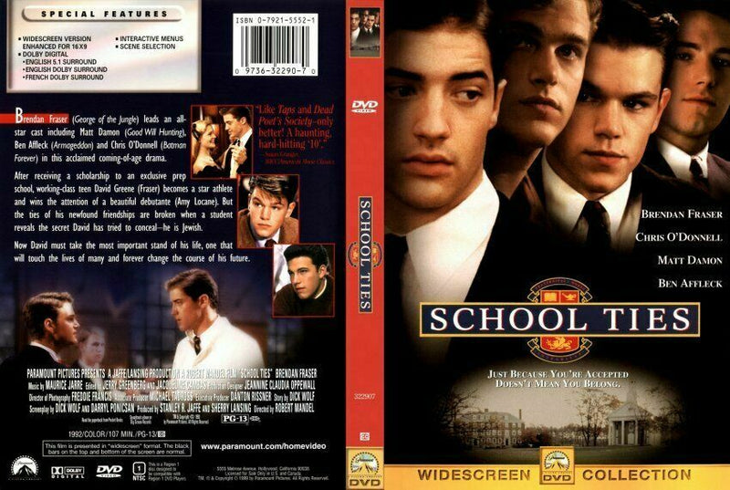 School Ties (Paramount Widescreen Collection) - Repeats4U