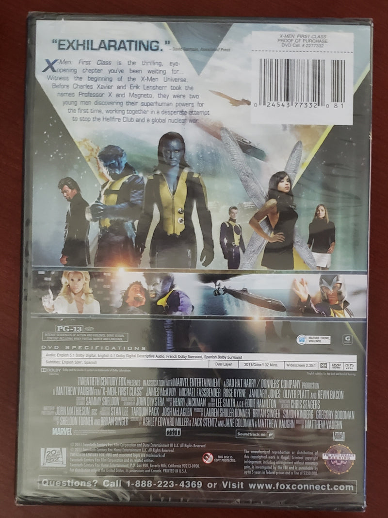 X-Men First Class (DVD, 2011, Widescreen) - Repeats4U