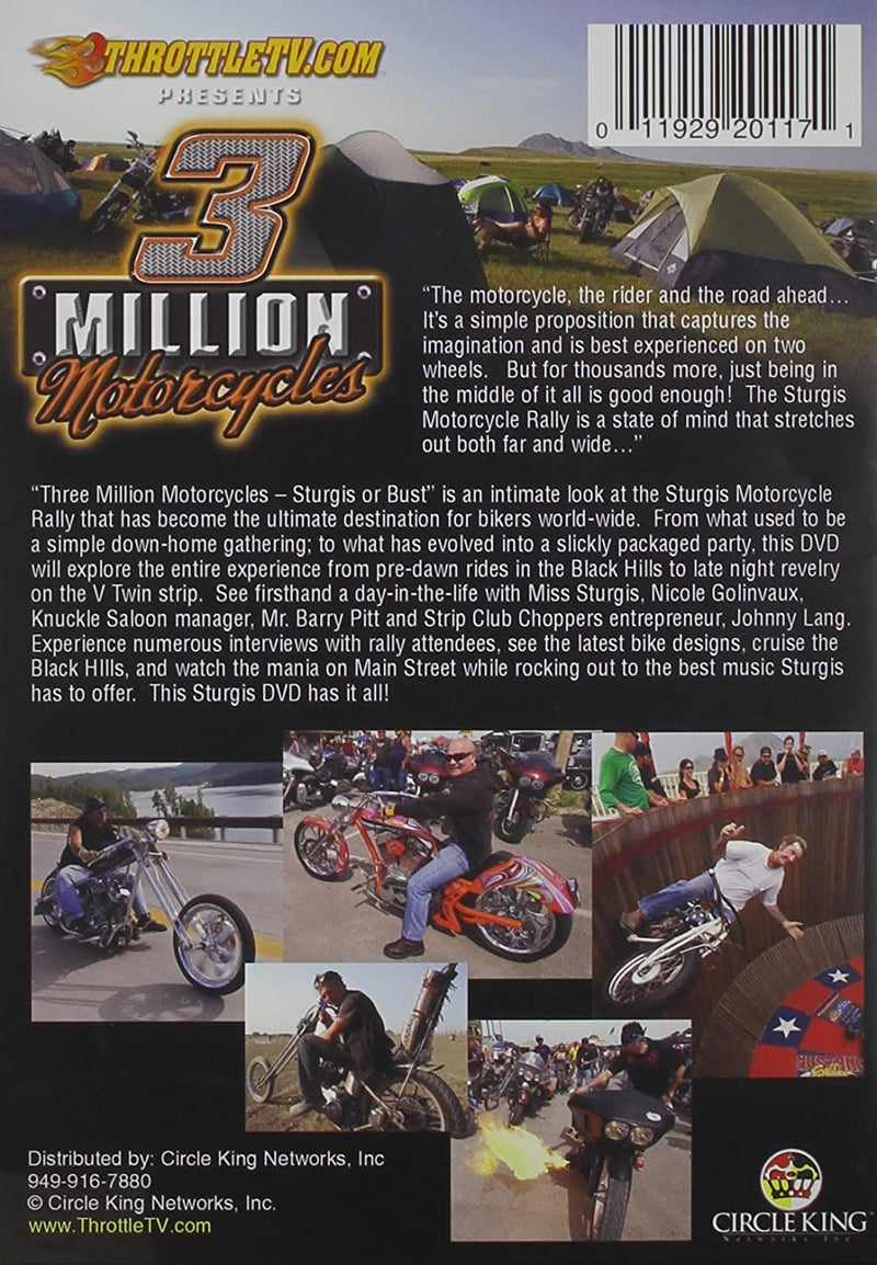 3 Million Motorcycles (DVD, 2011)